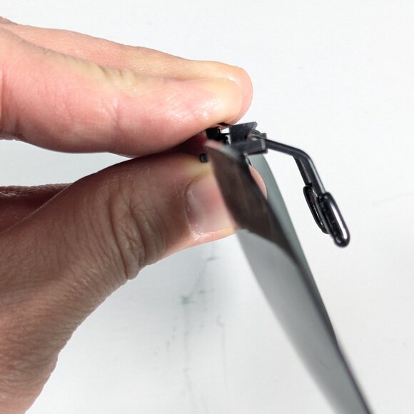 Vintage Aviator sun shade clip-on sunglasses fronts - Picture 5 of 10